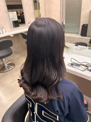 セミロング 💖札幌カラー 指名No.1💖玲奈のヘアスタイル