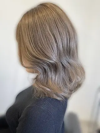 ロング 縮毛矯正×髪質改善× 艶髪カラー 小笠原躍のヘアスタイル