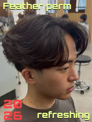 ミディアム 🔥メンズパーマ🔥 ⚡️パーマの玄人⚡️のヘアスタイル
