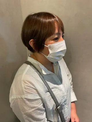 ショート カラー 🍮中山詩乃🍮顔 まわりデザイン◎のヘアスタイル