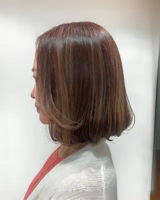 ミディアム ️ちば🩵JILLE 恵比寿 透明感カラーのヘアスタイル