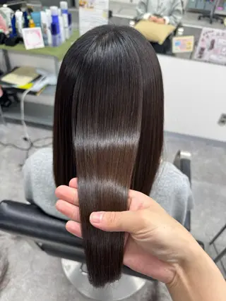 セミロング 髪質改善メニュー 長井 美佐子のヘアスタイル