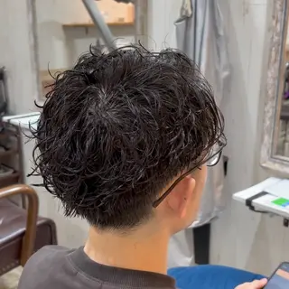 ショート パーマ メンズ 💥桜木町メンズ専門 💥ルキのヘアスタイル