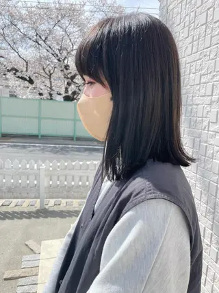 セミロング キノシタ マユのヘアスタイル
