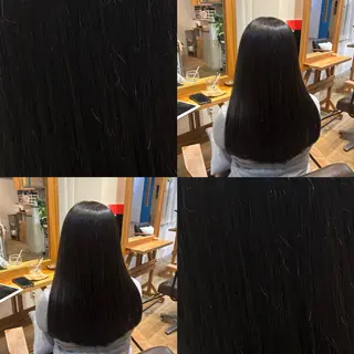 ロング カラー RINNO🌷透明感 カラー/縮毛矯正のヘアスタイル