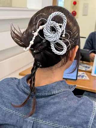 ヘアアレンジ ハイトーン/ダブル カラー/あやかのヘアスタイル