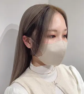 ロング カラー スキバサミを使わない カット🌼唯🌼のヘアスタイル