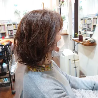 ミディアム パーマ 髪質改善☆稲垣貴士 【プラセル】高蔵寺のヘアスタイル