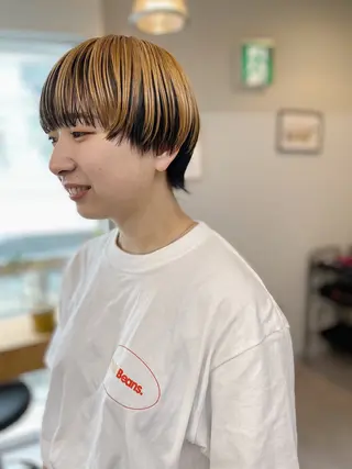 ショート カラー ノグチ ユウキ/ボブのヘアスタイル
