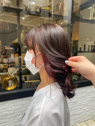 ロング カラー otoha✳︎ くすみ艶カラーのヘアスタイル