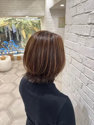 ミディアム 堀江美容室 千晶のヘアスタイル