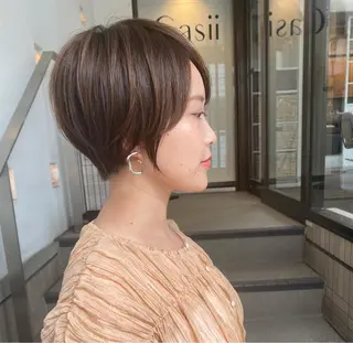 ショート カラー ヘアアレンジ ナカジマ ボブ/レイヤーのヘアスタイル
