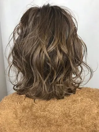 ミディアム カラー BROCANTE立川 karasawa.nのヘアスタイル