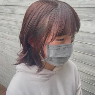 ミディアム 【美ボブ.艶カラー. 梅田茶屋町】midoのヘアスタイル
