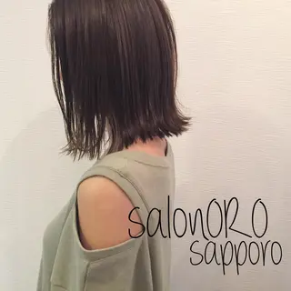 ミディアム カラー 池田 真由美のヘアスタイル