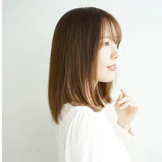 ミディアム カラー 六地蔵／透明感／ Sakamoto🎠のヘアスタイル