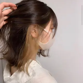 セミロング 大竹 涼のヘアスタイル