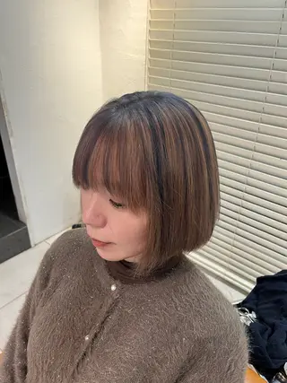 ミディアム メイク/ケアカラー 🐬HIKARU🐬のヘアスタイル