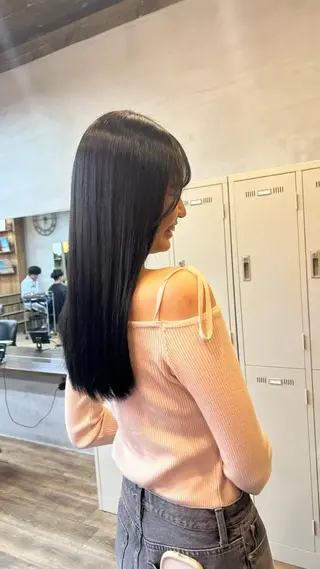 ロング 神田 姫奈のヘアスタイル