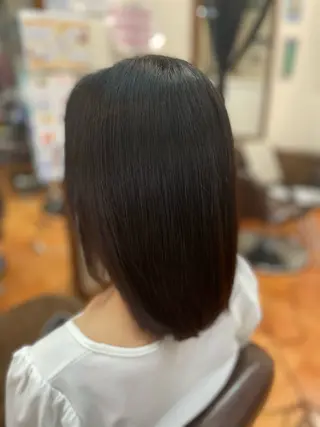セミロング 吉村幸重🌈髪質改善 /抗がん剤治療カットのヘアスタイル