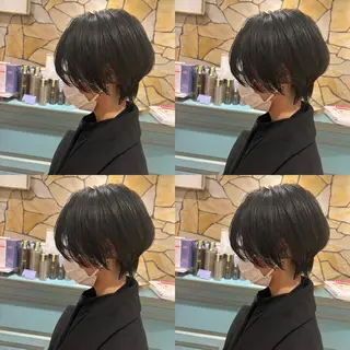 ショート カラー レイヤー×艶髪特化 マネージャー安藤光司のヘアスタイル