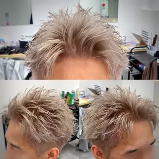 ショート カラー メンズ 鉄尾 竜馬のヘアスタイル