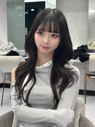 ロング 名古屋/中顔面短縮 ✨/小顔ハイレイヤーのヘアスタイル