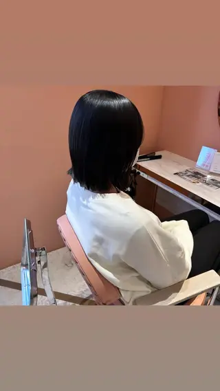 ショート 縮毛矯正・髪質改善 特化 出納 直起のヘアスタイル