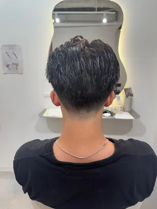 ミディアム メンズ 【メンズ特化】池袋 韓国スタイル飯塚のヘアスタイル