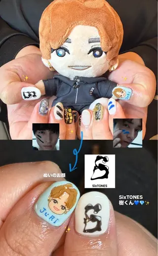 ネイル プライベートネイルサロンone nail所属・one nail 【推し/概念ネイル】のネイルデザイン