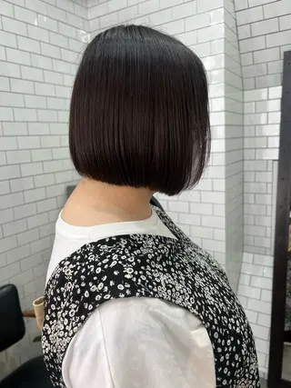 ショート 紙屋町ショート /ボブ　パーマ河内蓮のヘアスタイル