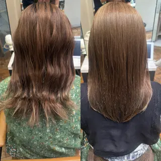 カラー 頭から整える美容師 松田のヘアスタイル