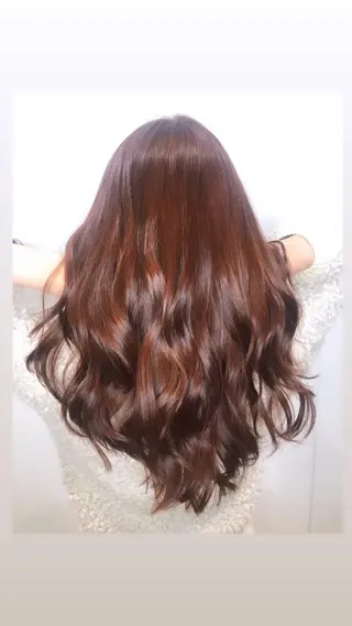 ロング カラー デザインカラーウルフ 宙也のヘアスタイル