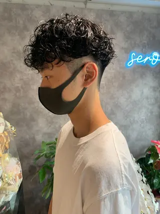 ショート パーマ メンズ a. kentoのヘアスタイル