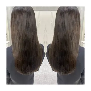 ロング 🩶韓国艶髪🇰🇷 下本夕綺のヘアスタイル