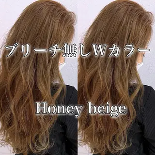 ロング カラー ブリーチなし/暖色/ 透明感/ririkaのヘアスタイル