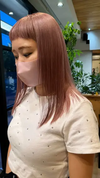 ロング 愛花/久屋大通/ 切りっぱなしボブのヘアスタイル