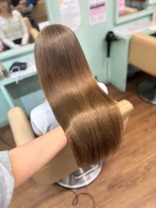 カラー ブリーチカラー/ maru🩵💚のヘアスタイル