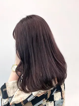 セミロング カラー Unami MIHA☘️*゜のヘアスタイル