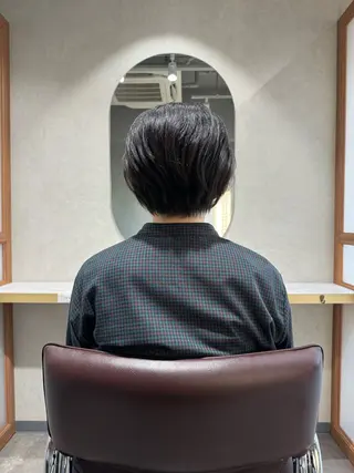 ショート くせ毛カット終着点 カワサキトオル溝の口のヘアスタイル