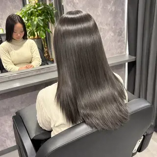 ミディアム カラー nameless髪質 改善ブリーチ心斎橋のヘアスタイル