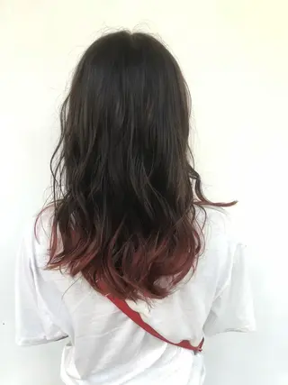 セミロング カラー 東條 克義のヘアスタイル