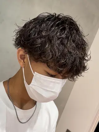 ショート パーマ メンズ 松下 友希 【fifth】のヘアスタイル