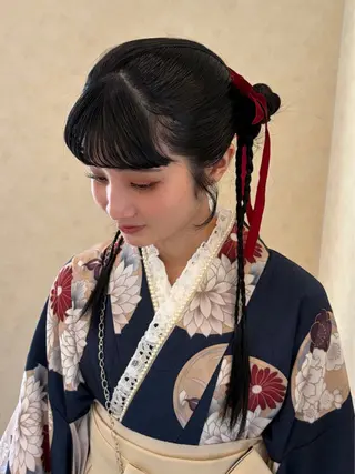 ロング ヘアアレンジ 横嶋 倫のヘアスタイル