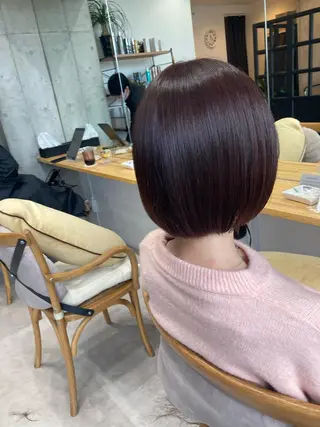 ショート ✨色持ちの良い艶 カラー✨蟹江真世のヘアスタイル