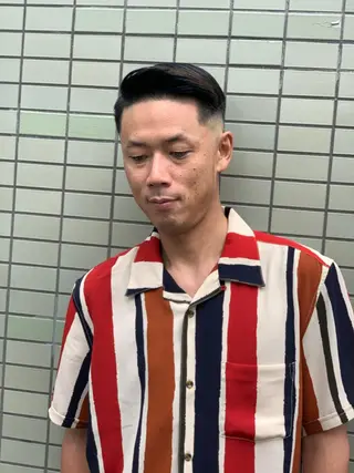 ショート パーマ メンズ 石鳶 勝のヘアスタイル