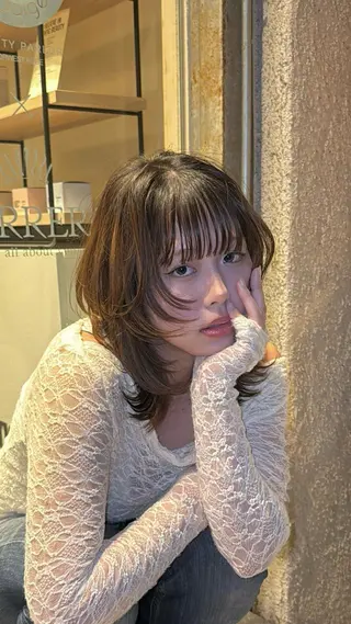 ミディアム 泉 堅也のヘアスタイル