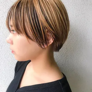 ショート カラー ヘアアレンジ マツエク・マツパ Kawaguchi Arisaのヘアスタイル