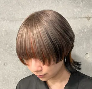 カラー パーマ メンズ メンズパーマ専門 /縦落ち/渋谷駅近のヘアスタイル