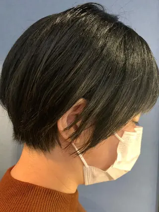 ショート ✨白髪ぼかし 🍀MINAKO☆のヘアスタイル